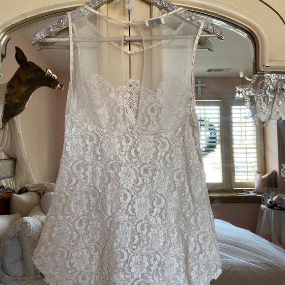 Vintage Ivory Lace Top - Picture 3 of 3